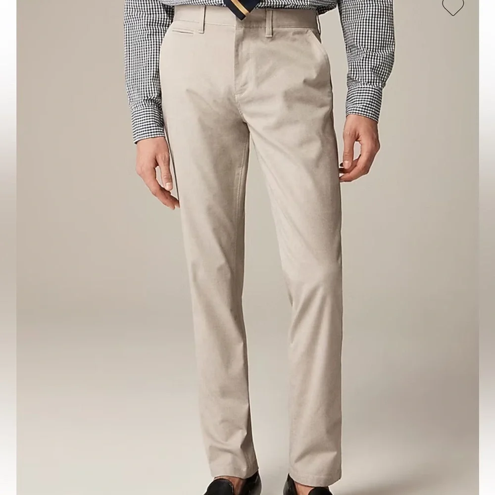 J crew Oxford khaki 484 Slim-fit tech oxford pant